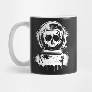 Skull Astronaut Graffiti Stencil Mug